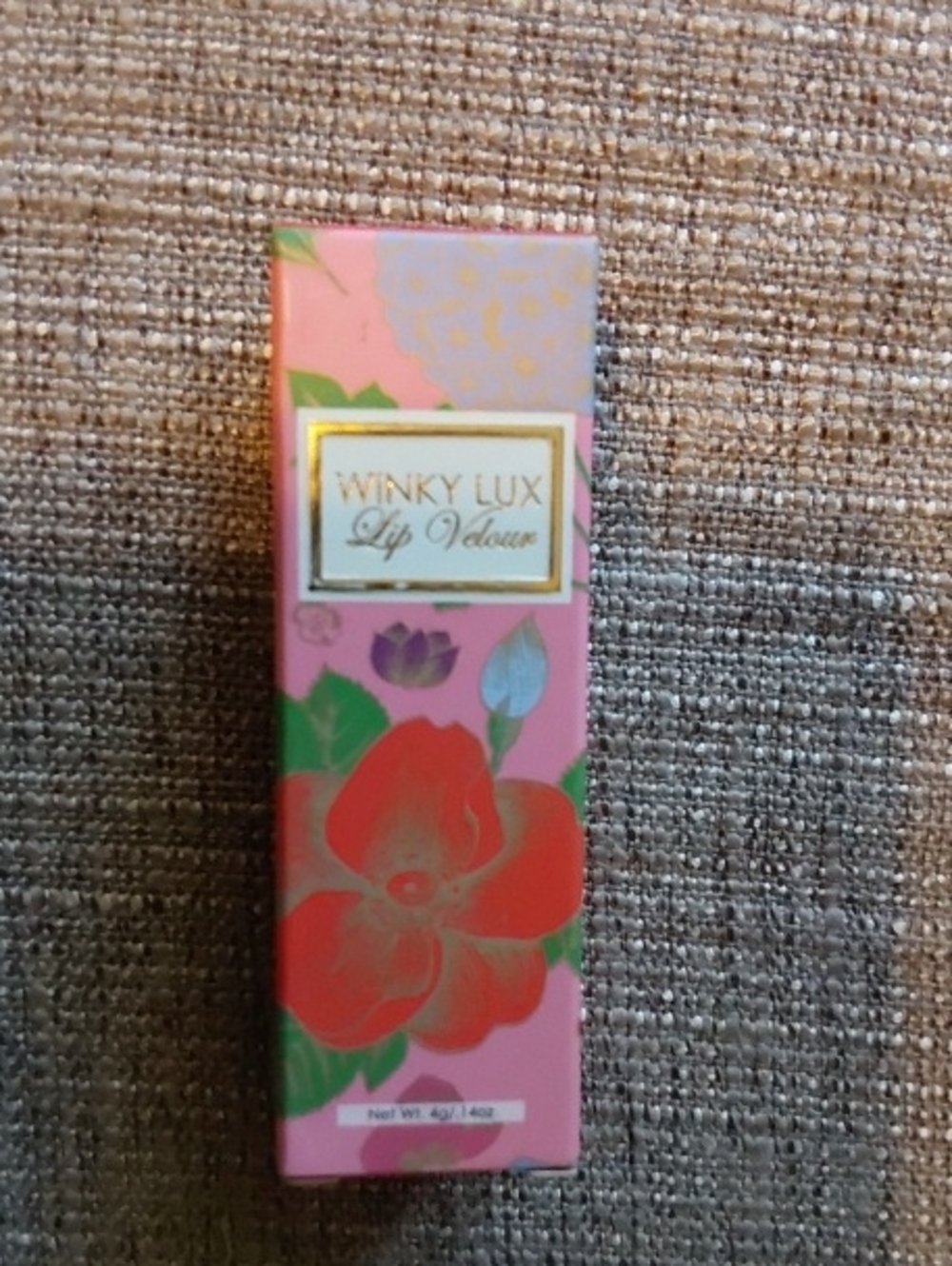 WINKY LUX Lip Velour Liquid Lipstick — Pink with Red Floral Box